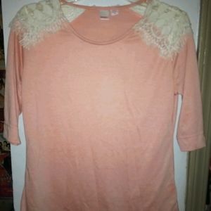 Half sleeve icy pink dressie blouse